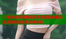 51漫画免费观看网页免费更新海量精品漫画极速畅享阅读体验